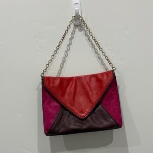 Banana Republic Red and Pink Shoulder Bag